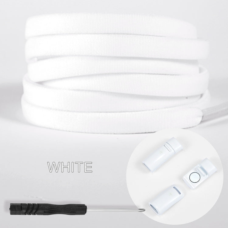 Colorful Magnetic No-Tie Shoelaces with Metal Flat Design
