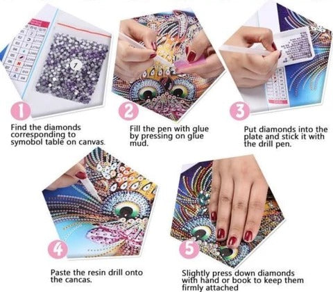 5D Diamond Painting - Peacock and Shaped Designs