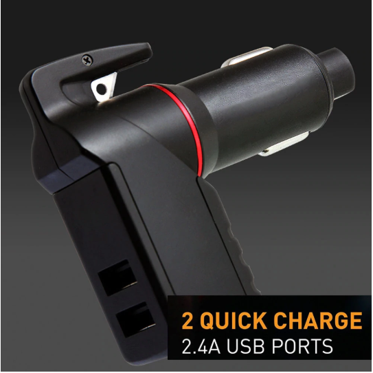 Car Charger and Window Breaker Combo