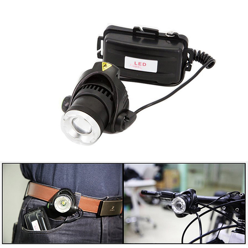 T6 Rechargeable LED Headlamp with Zoom for Outdoors