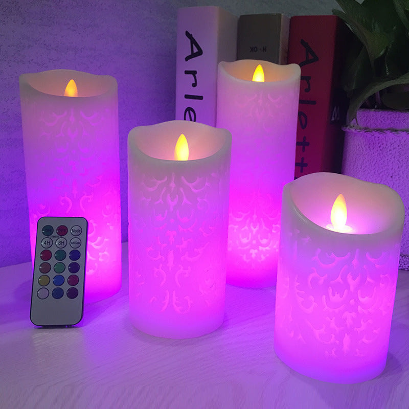 LED Electronic Candle with Remote and Timer (18 Keys)
