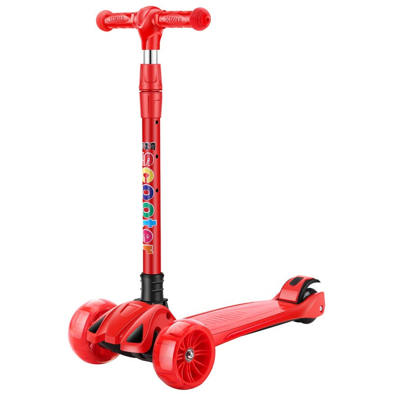 Kids Foldable Flash Wheel Scooter