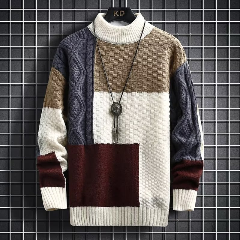 Thickened Half High Collar Knit Underlay Top