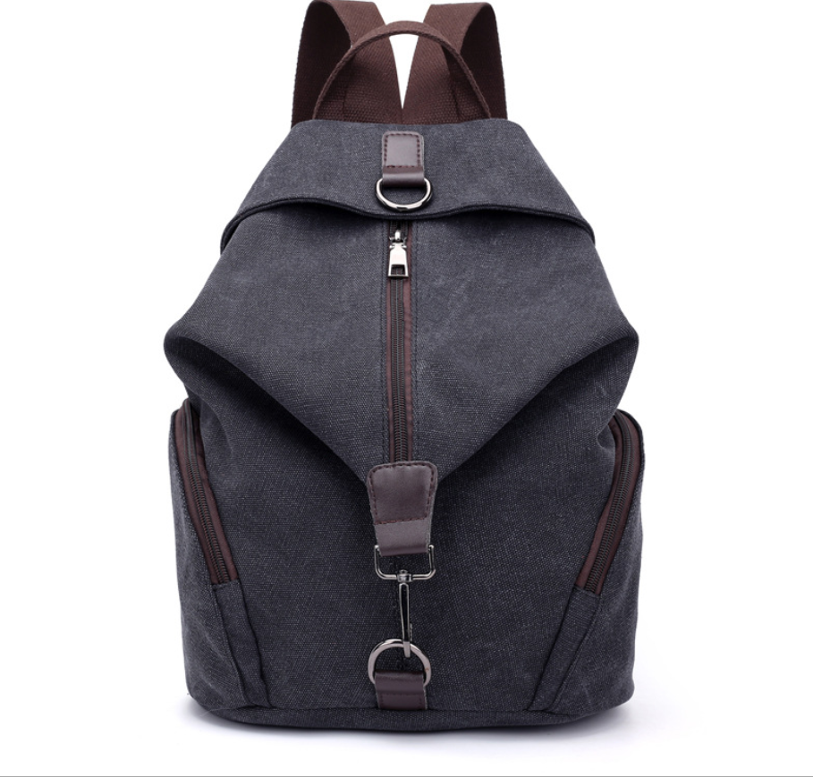 College Style Canvas Backpack and Tote Bag