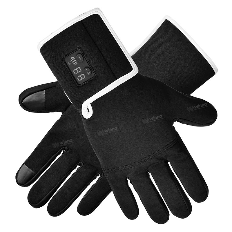 Smart Electric Heated Touchscreen Gloves for Winter Outdoor