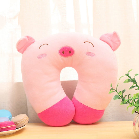 Cartoon Animal U-Shaped Neck Pillow for Napping