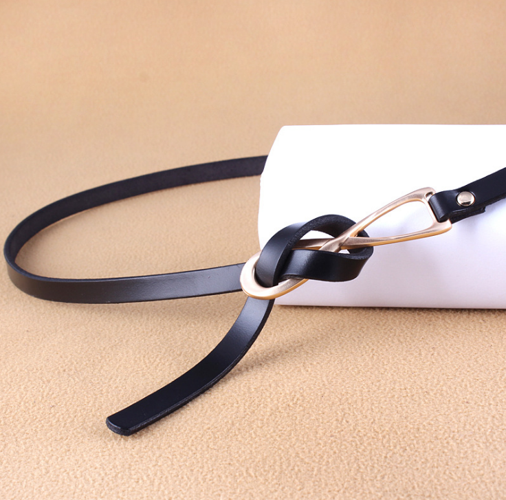 Korean Style Knot Genuine Leather Belt in Multiple Colors