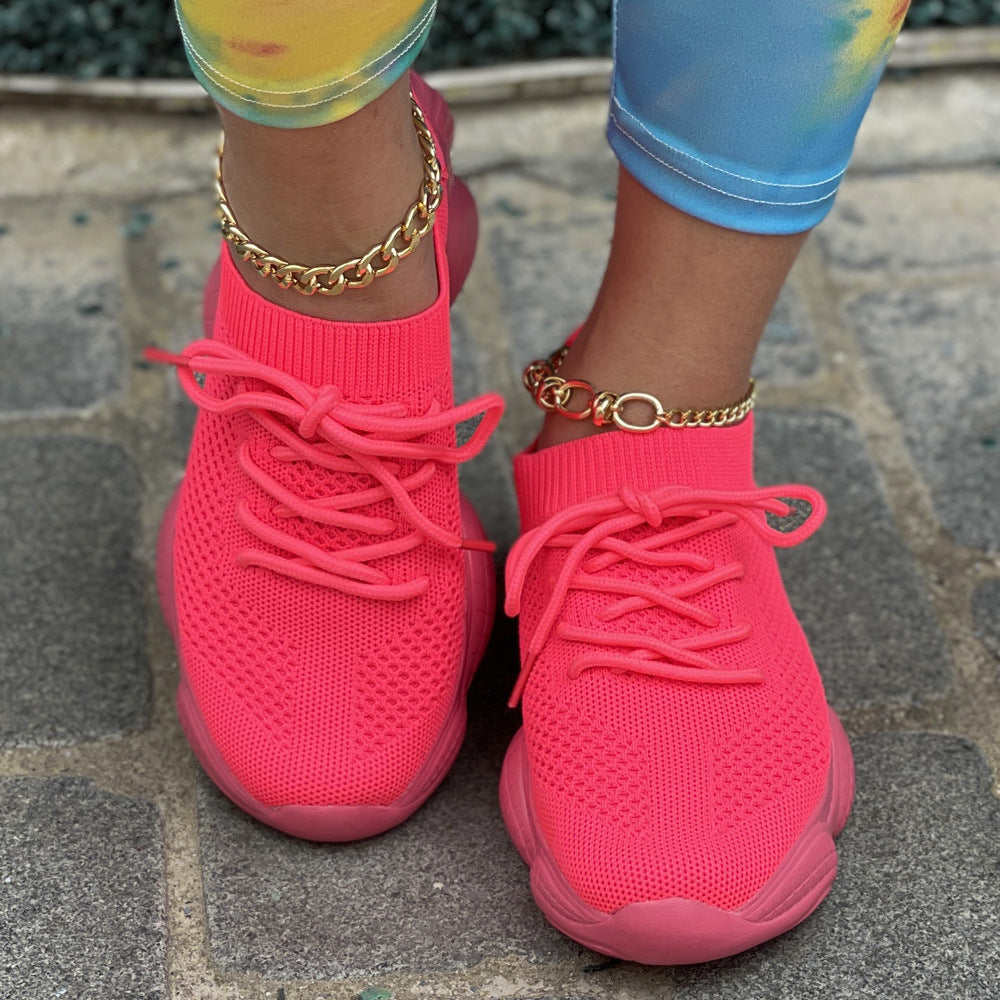 Breathable Candy Color Mesh Flats for Women