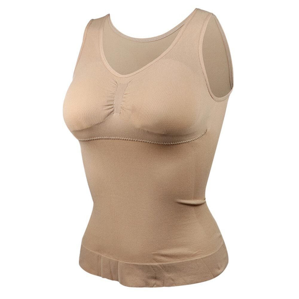 Women's Body Shaping Shapewear Undershirt with Pads