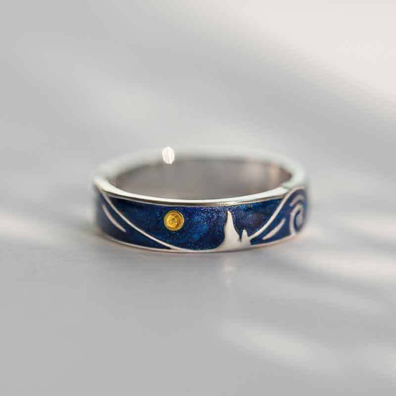 Van Gogh Star Couple Ring