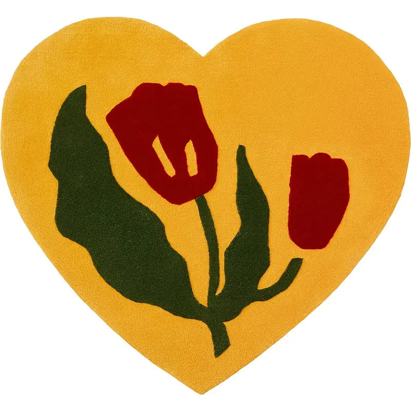 Colorful Heart Floral Floor Mat - product image 2