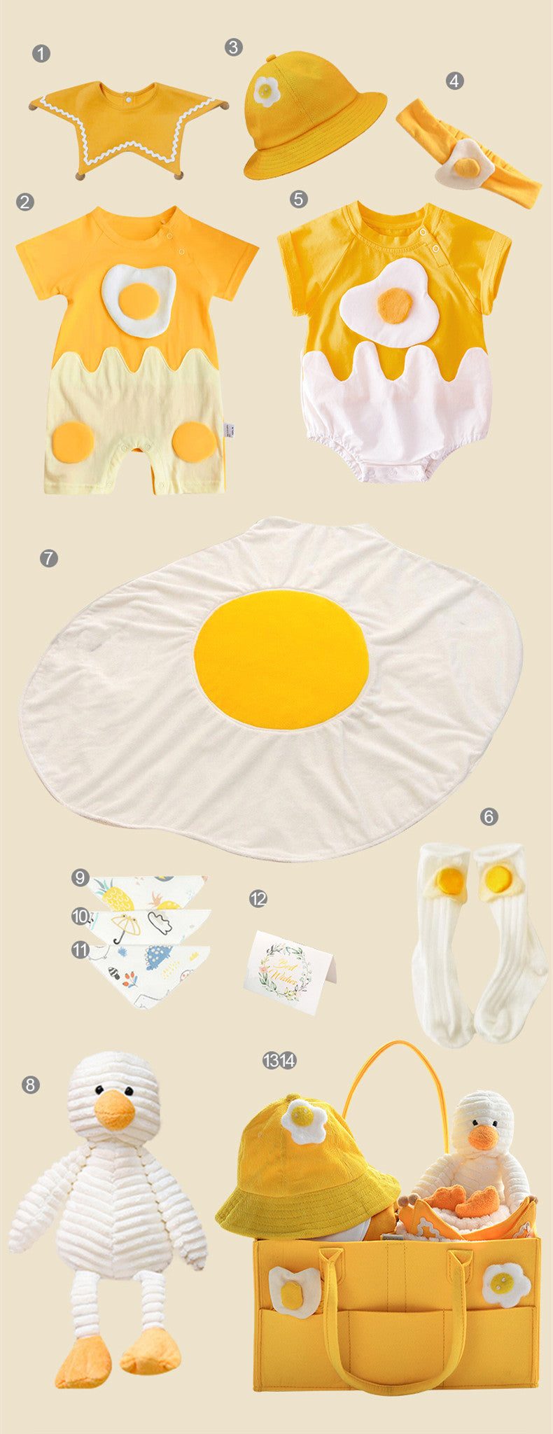 Newborn Gift Box with Summer Dress and Baby Supplies