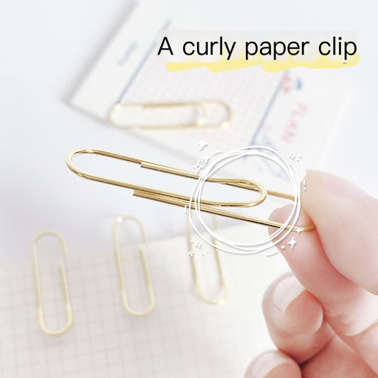 Gold Metal Decorative Paper Clips