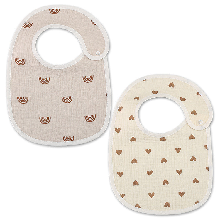 Cotton Gauze Waterproof Kids Bib - product image 16