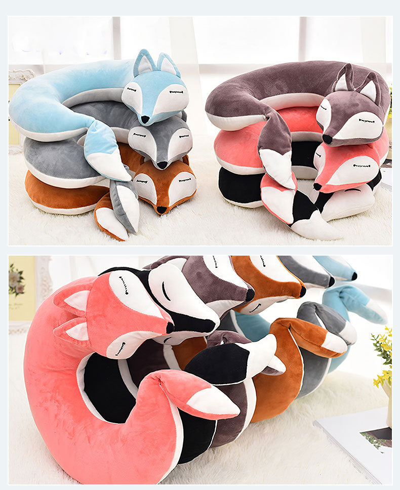 Cartoon Fox U-Shaped Nap Pillow - product image 4