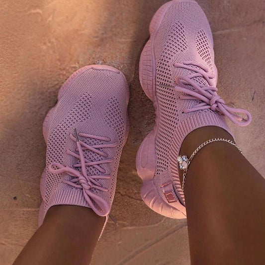 Breathable Candy Color Mesh Flats for Women
