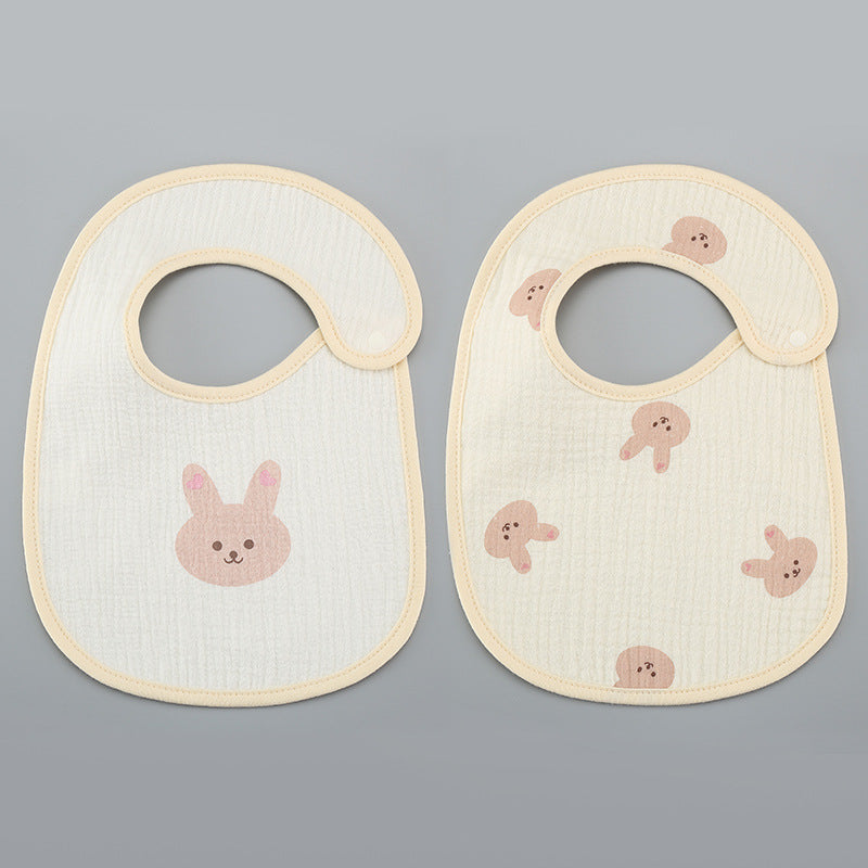 Cotton Gauze Waterproof Kids Bib - product image 19
