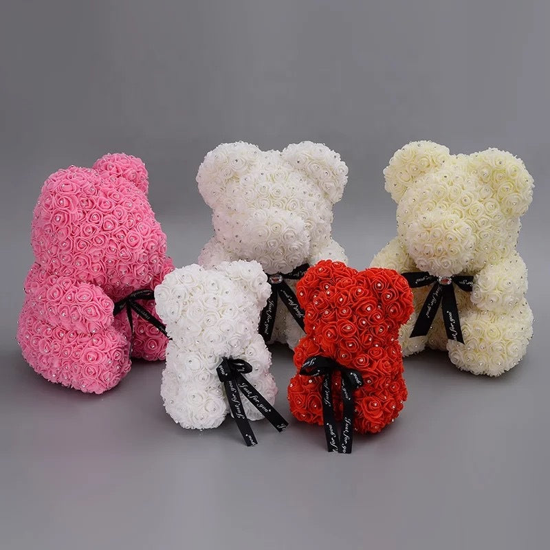 Foam Rose Teddy Bear Gift