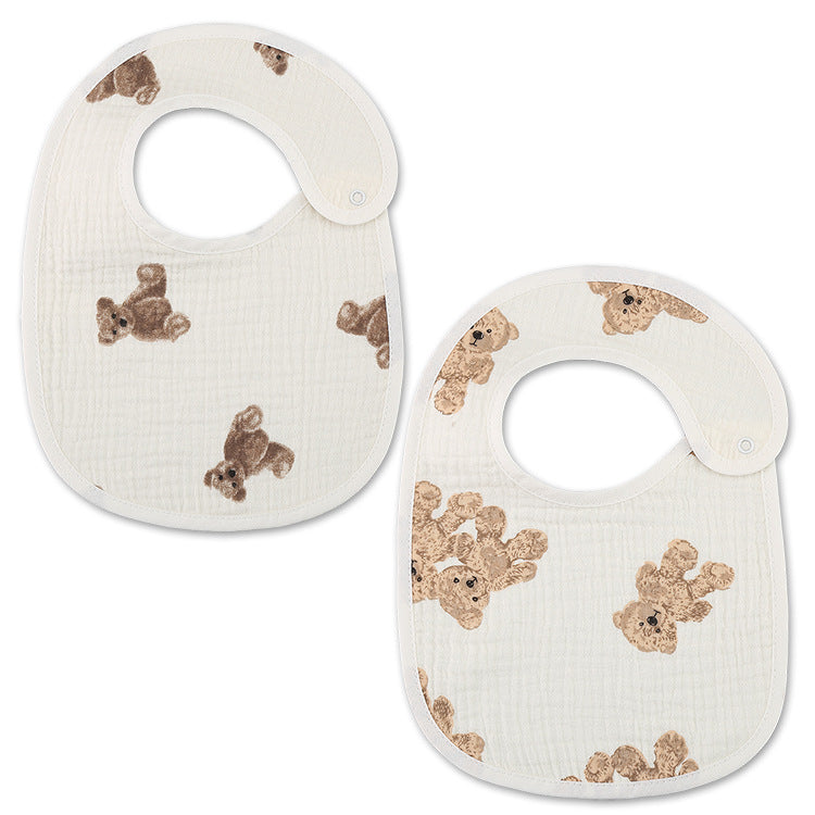 Cotton Gauze Waterproof Kids Bib - product image 9