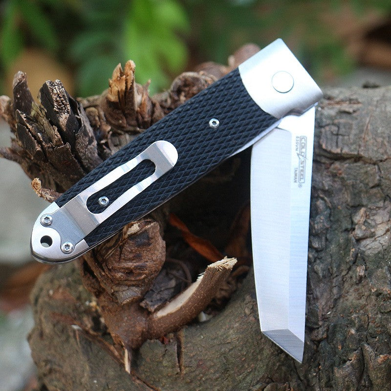 Outdoor Folding Knife with G10 Handle for Camping