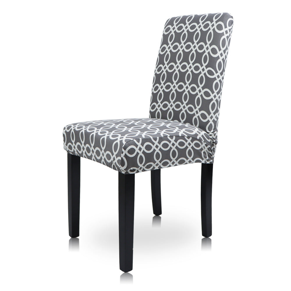Geometric Pattern Stretch Chair Cover for Parties (1pc)