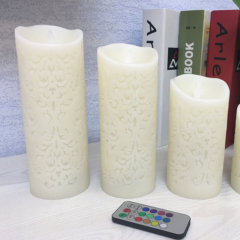 LED Electronic Candle with Remote and Timer (18 Keys)
