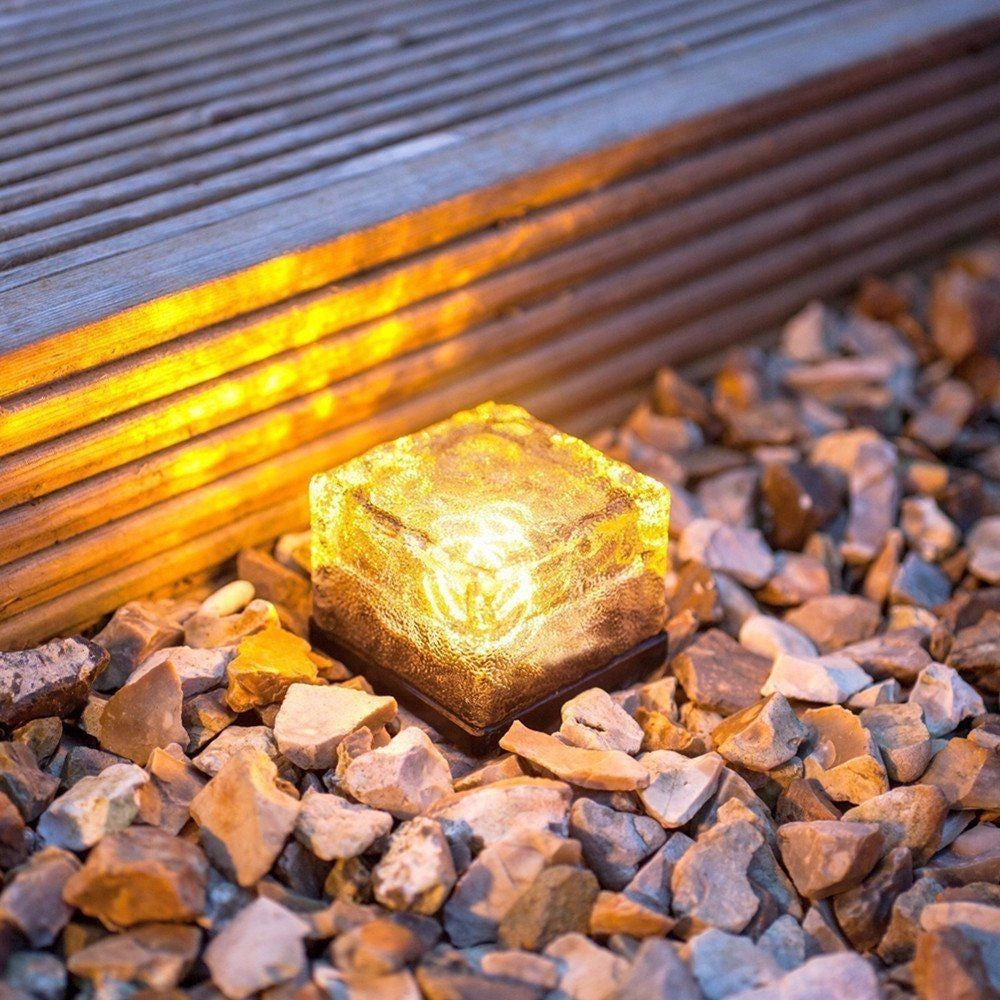 Solar Glass Brick Lawn Light - product image 3