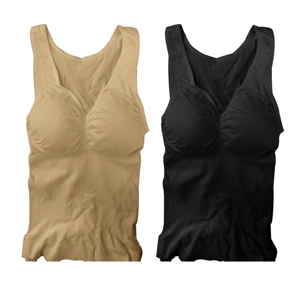 Women's Body Shaping Shapewear Undershirt with Pads