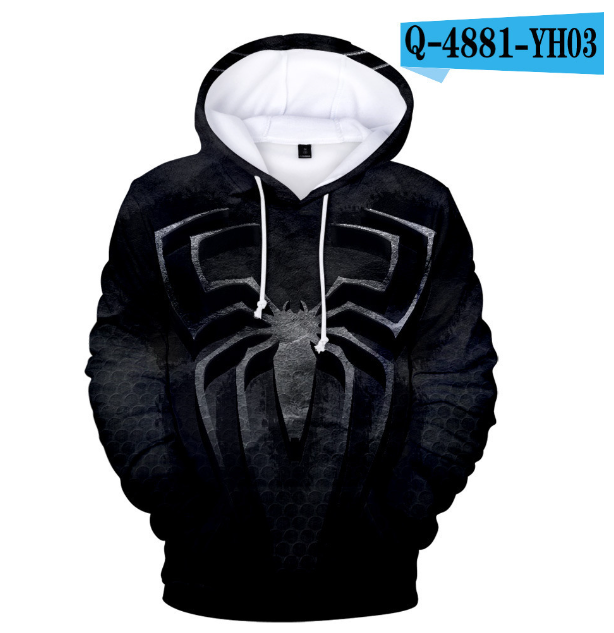 Men's Creative Print Hoodie with Animal Tiger Design
