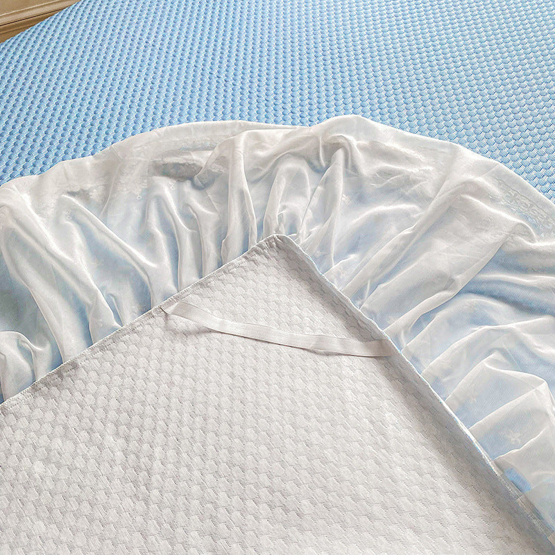 Solid Color 3D Ice Silk Bedding Set for Summer (3 Pieces)