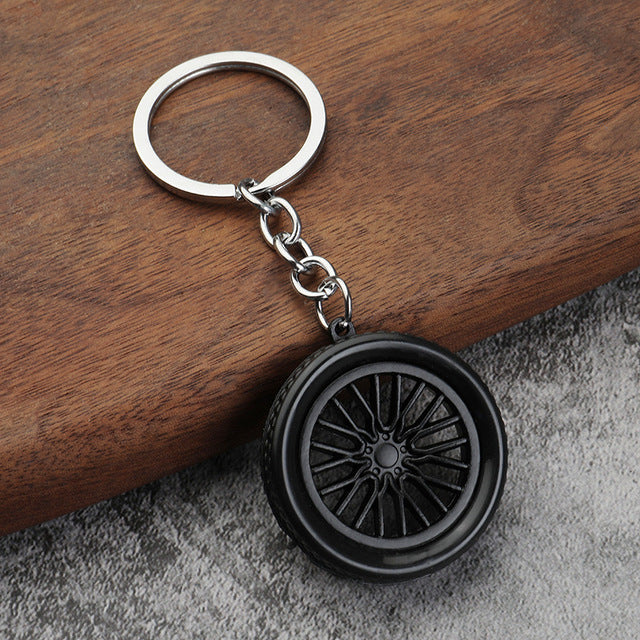 3D Tire Keychain Pendant for Car Decoration Gift