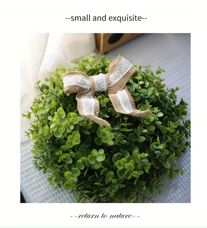 Farmhouse Artificial Leaf Door Wreath - product image 2