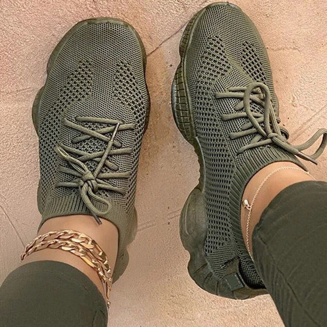 Breathable Candy Color Mesh Flats for Women