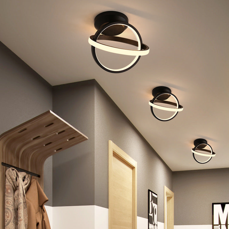Modern LED Corridor Ceiling Light with Acrylic Design