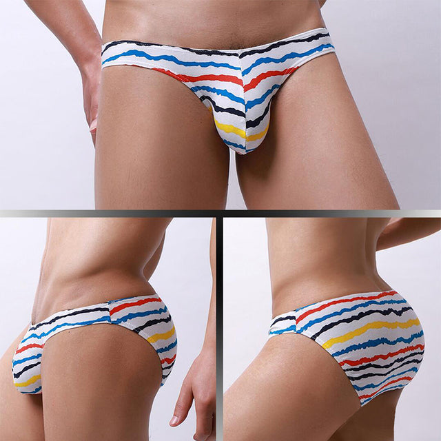 Korean Cartoon Low Waist U-Shaped Print Pants