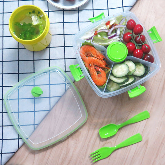Double-layer Transparent Square Fresh-keeping Box