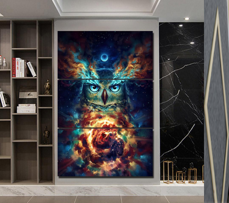 Owl Multi-Panel Canvas Wall Art - product image 3