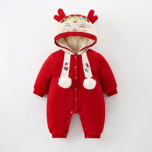 Baby Cotton-Padded Winter Jumpsuit