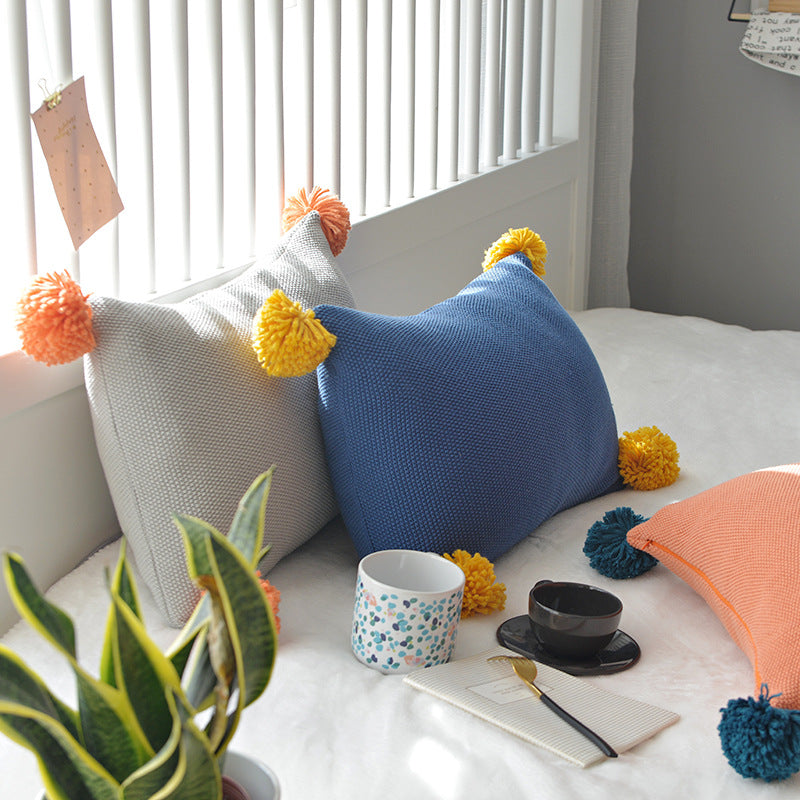 Danish-Style Colorful Ball Sofa Pillow - product image 4