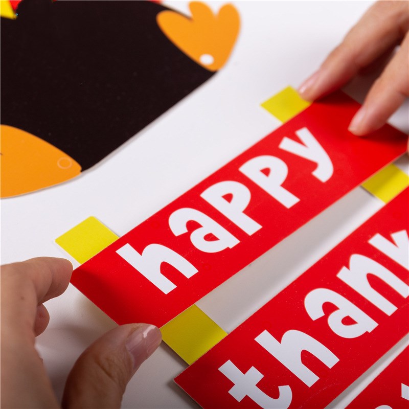 DIY Thanksgiving Turkey Door Hanger for Kids' Decor