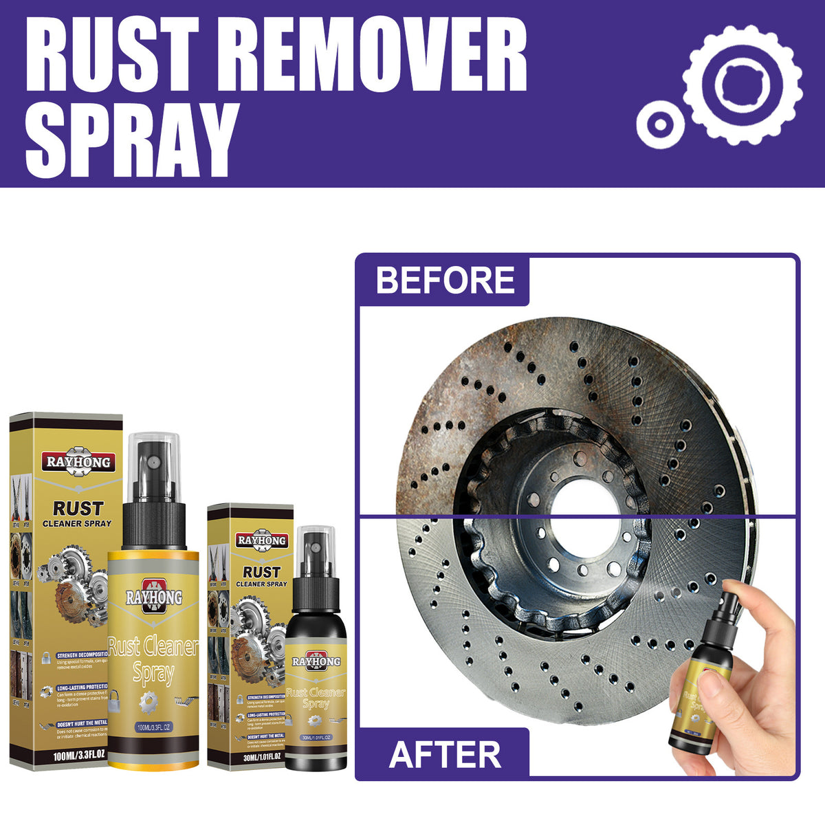 Rayhong Multi-Functional Rust Remover for Cookware