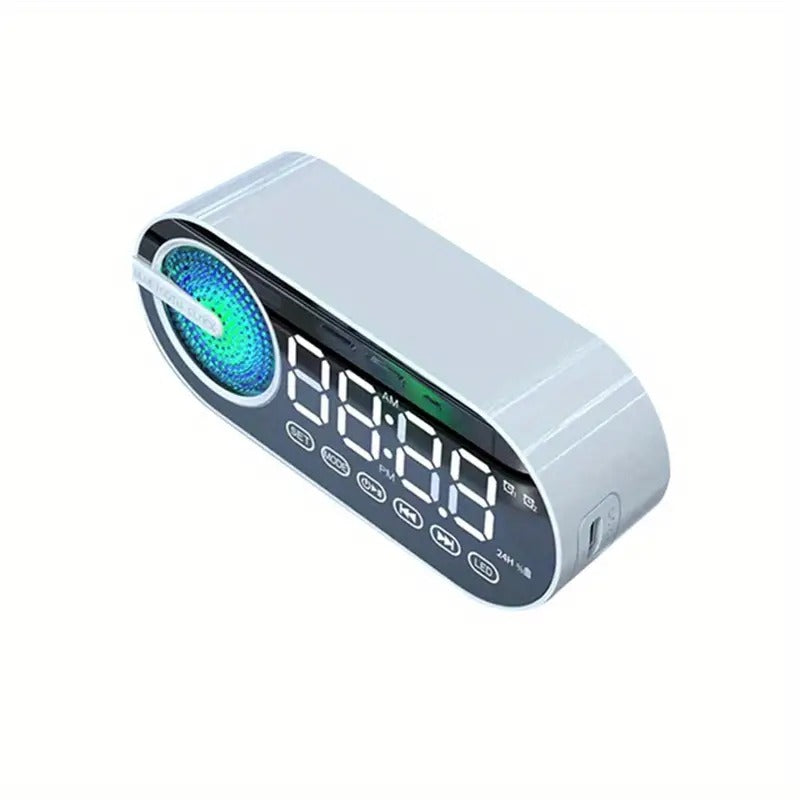 Bluetooth Alarm Clock Speaker with FM Subwoofer Portable