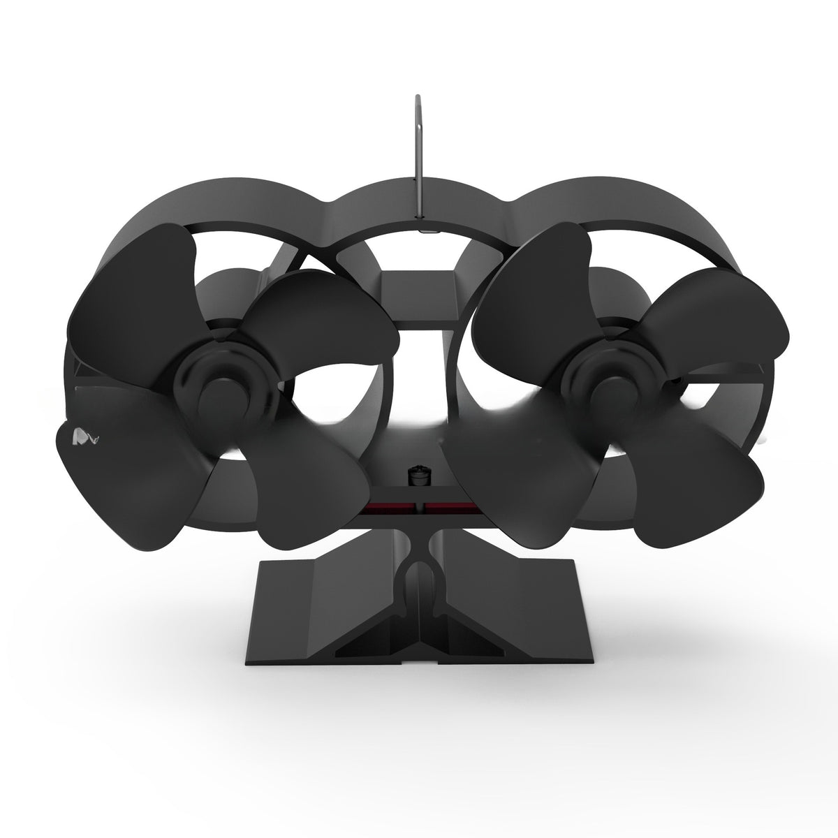 Dual-Head 8-Blade Silent Eco-Friendly Fireplace Fan