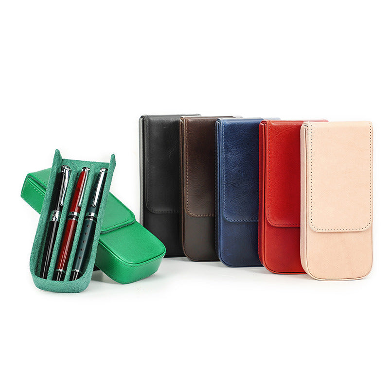 3-Piece Handmade Leather Pen Case Set - product image 5