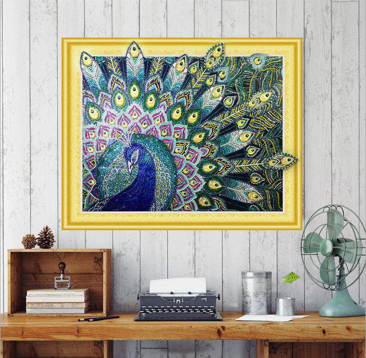 5D Diamond Painting - Peacock and Shaped Designs