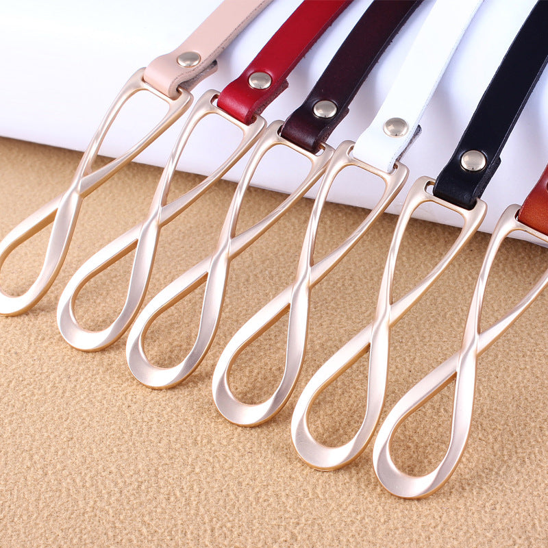 Korean Style Knot Genuine Leather Belt in Multiple Colors