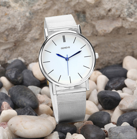 Geneva Gold Mesh Crystal Watch - product image 3