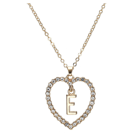 Crystal Heart Letter Necklace - product image 19