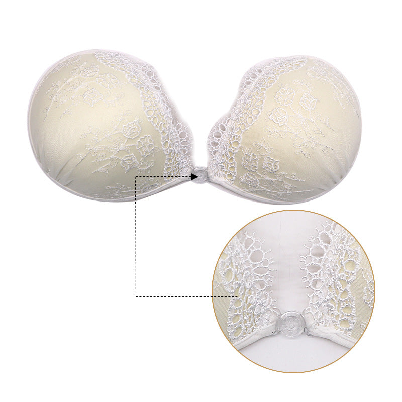 Embroidered Strapless Lace Bra Stickers for Weddings