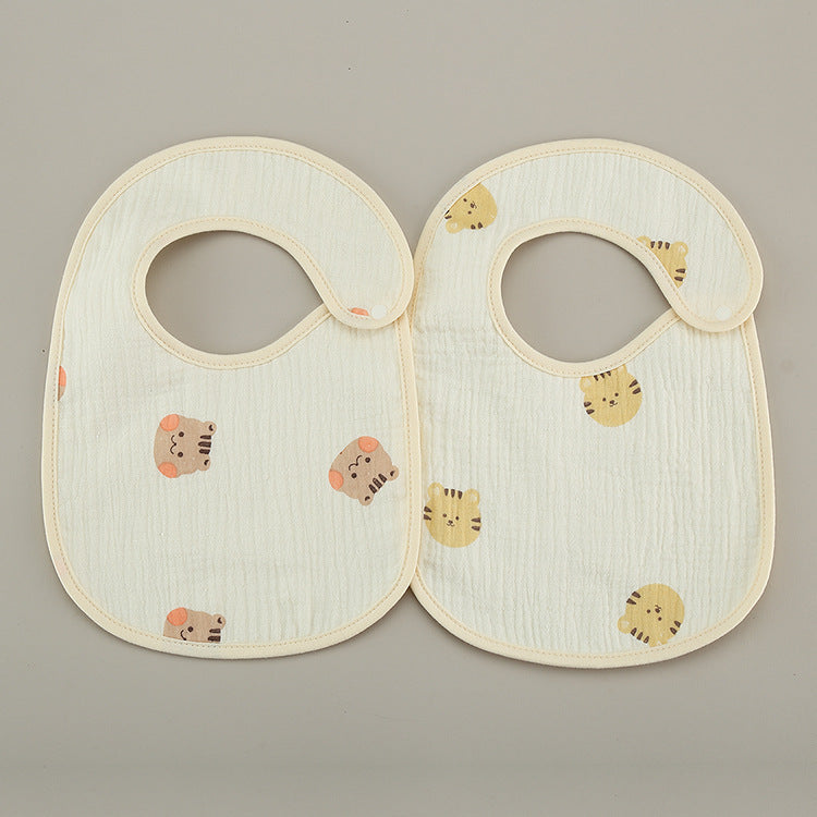 Cotton Gauze Waterproof Kids Bib